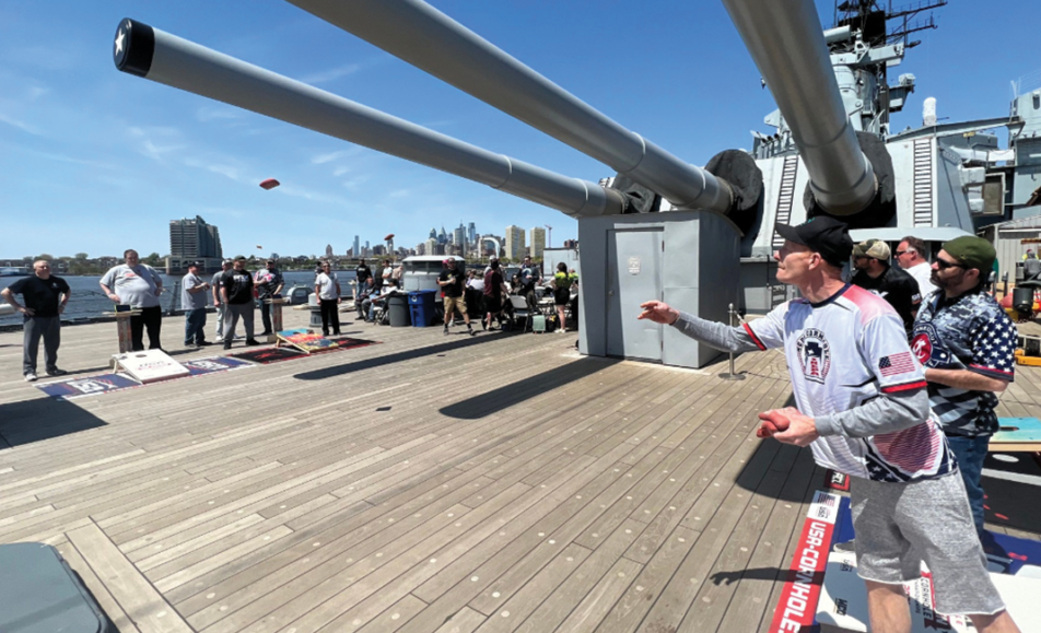 Come join us for the 2026 Big Guns Cornhole Tournament aboard the historic Battleship New Jersey on Saturday, July 11th