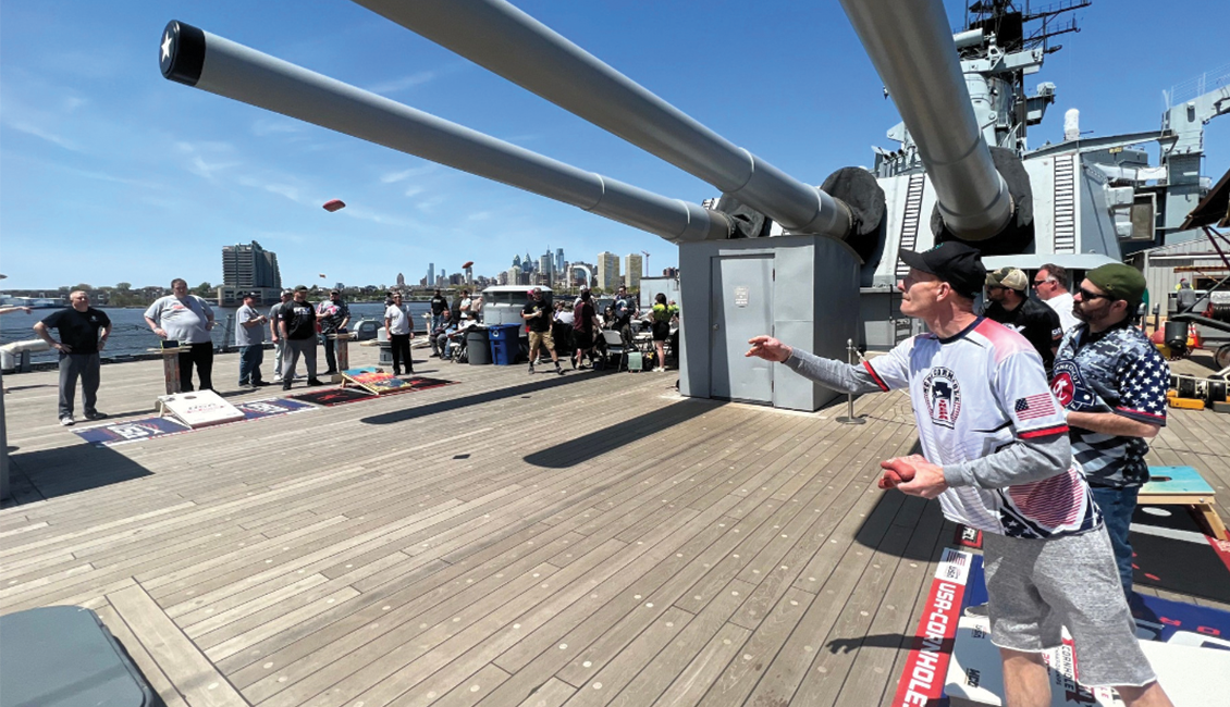 Come join us for the 2026 Big Guns Cornhole Tournament aboard the historic Battleship New Jersey on Saturday, July 11th